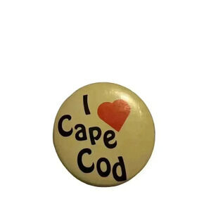I Love Cape Cod Souvenir Button Pin Badge